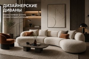 Дизайнерские диваны: как форма, материалы и сценарии использования меняют восприятие интерьера