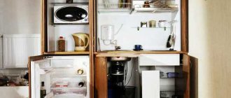How to integrate a refrigerator into a set