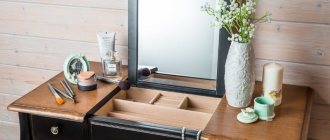 dressing table with mirror photo