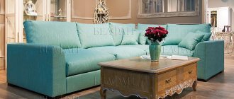 Types of corner sofas: features of different models, photos